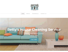 Tablet Screenshot of bettyshousecleaninghmb.com